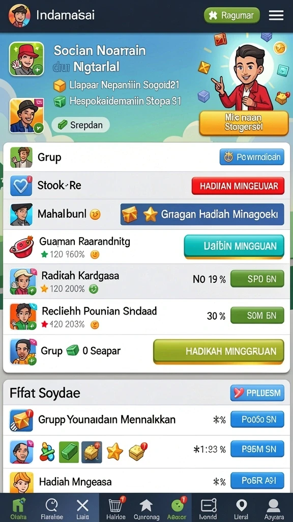 Leaderboard kompetisi yang memacu adrenalin.