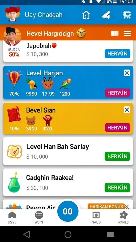 Tampilan antarmuka yang menarik dan user-friendly.