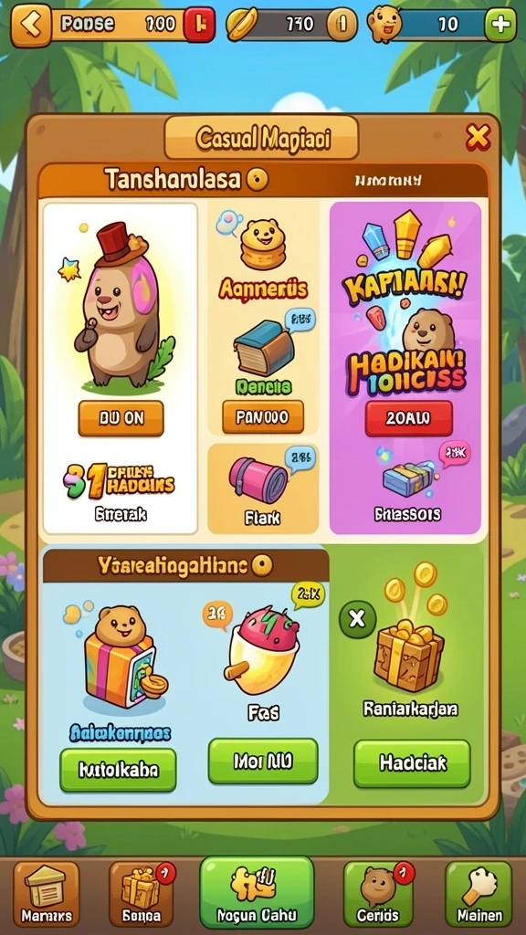 Level yang penuh tantangan menunggu untuk dijelajahi.