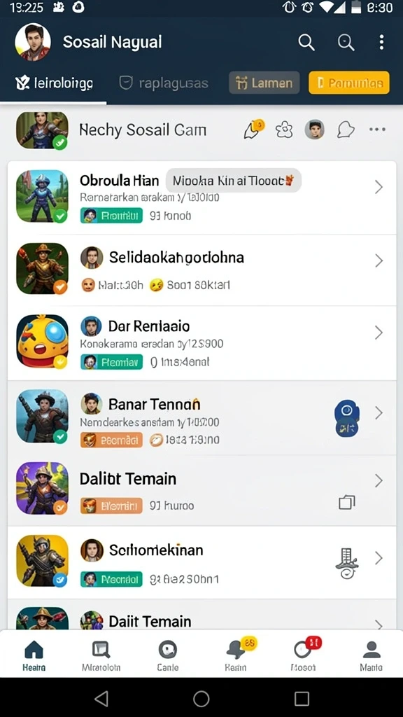Mode permainan seru yang memungkinkan bermain bersama teman.