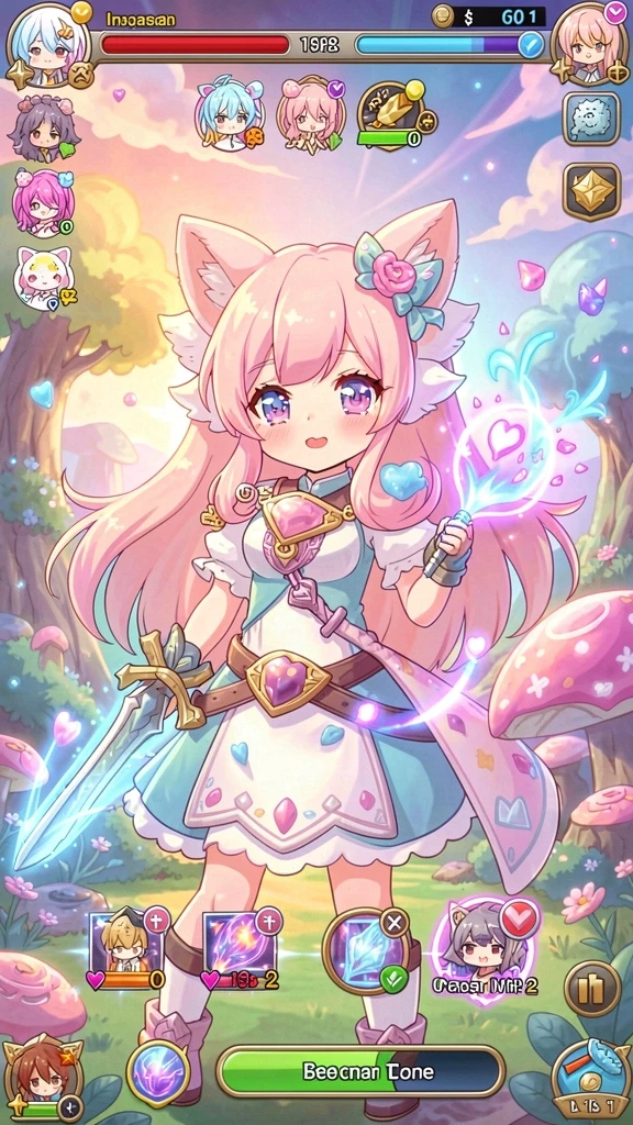 Karakter yang lucu dan menarik dalam game.