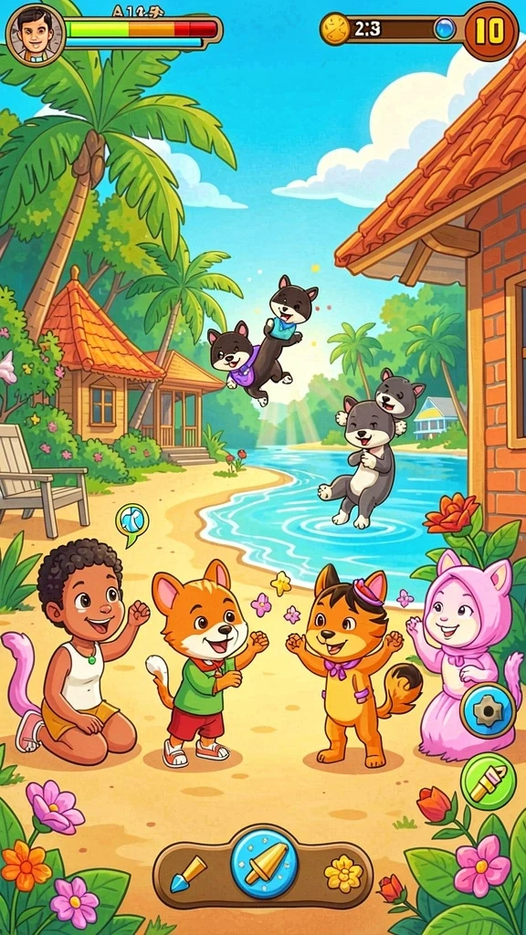 Tampilan utama DANAGAME yang menarik dan mudah dinavigasi.