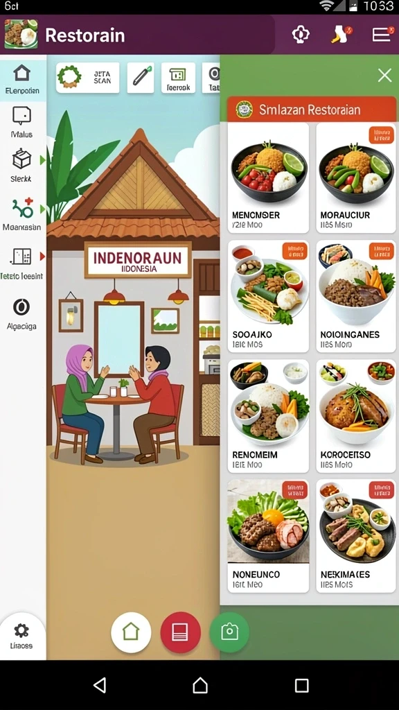 Berbagai pilihan permainan seru dalam satu aplikasi.