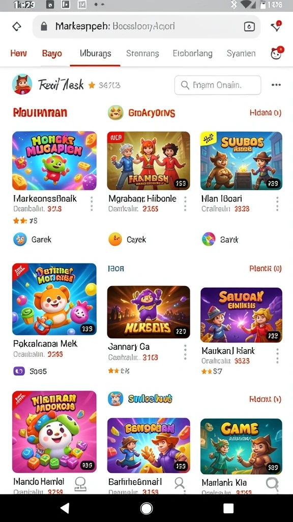 Tampilan awal aplikasi GASWIN yang menarik dan interaktif.