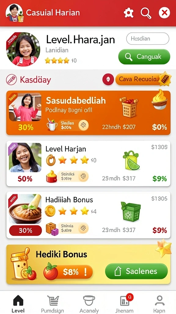 Beragam pilihan permainan yang memikat dan seru.