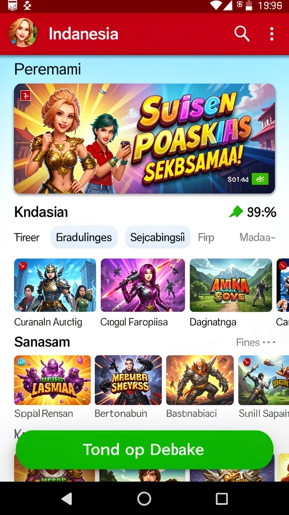 Berbagai pilihan permainan yang membuat pemain betah berlama-lama.