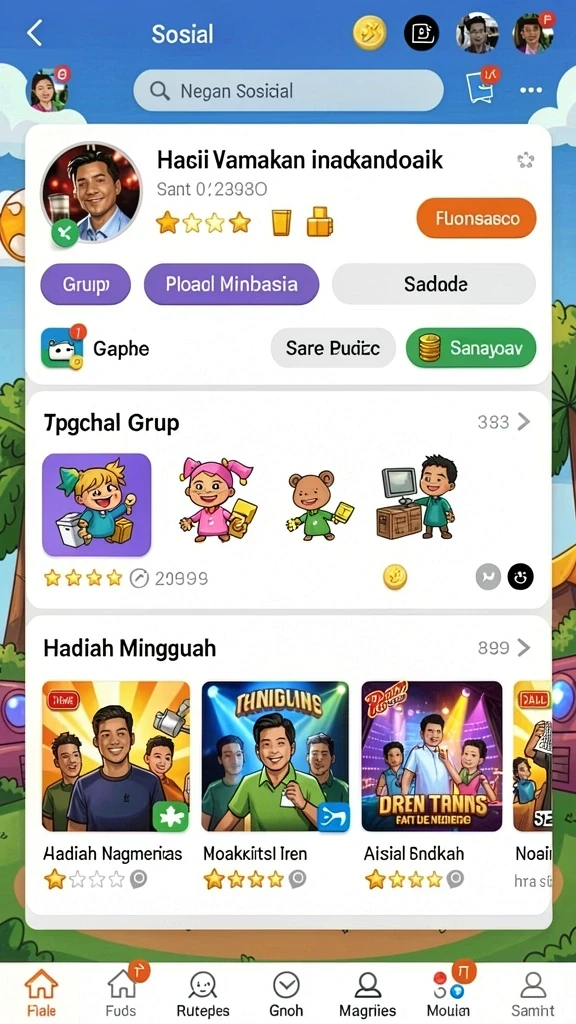 Beragam pilihan permainan menarik.