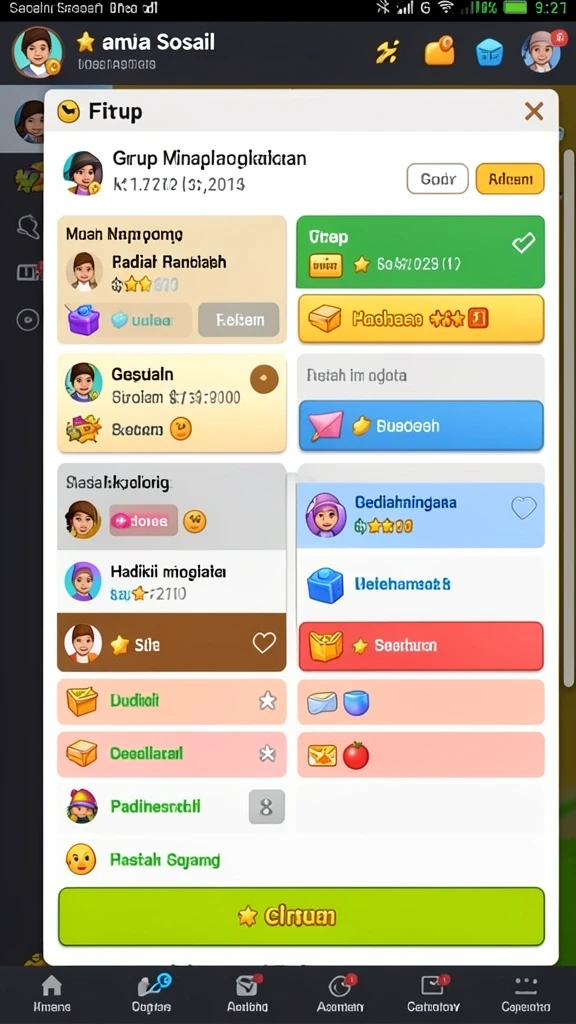 Antarmuka permainan yang menarik dan user-friendly.