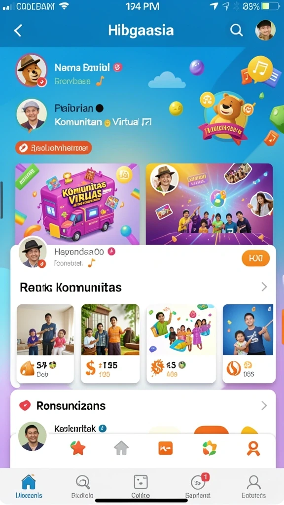 Tampilan awal yang menarik dan intuitif.