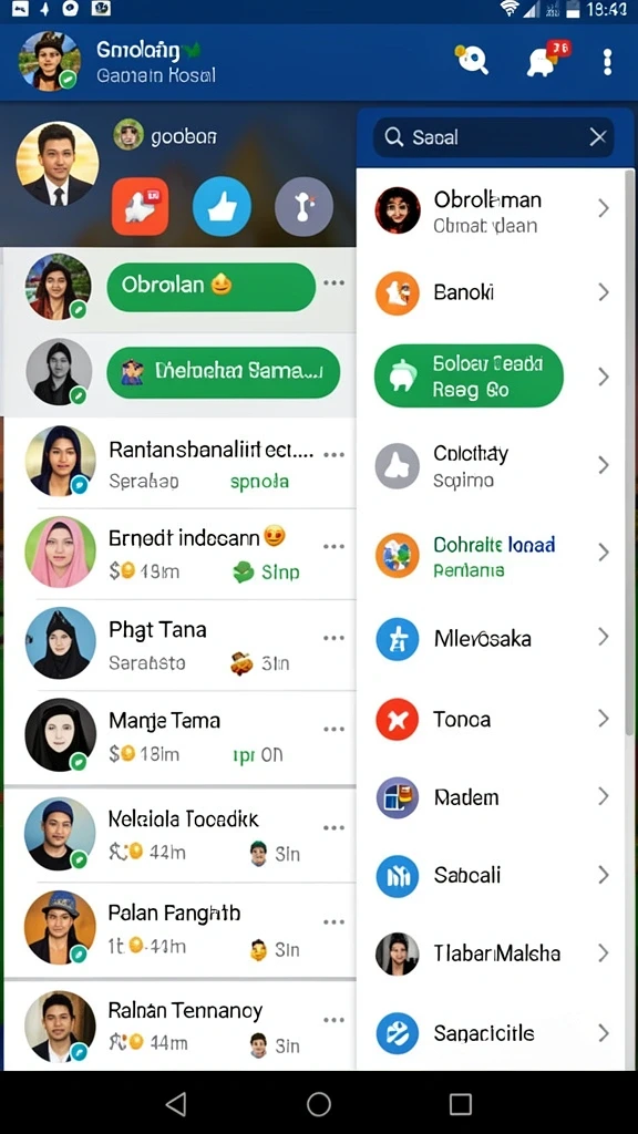 Tampilan antarmuka permainan yang menarik dan mudah digunakan.
