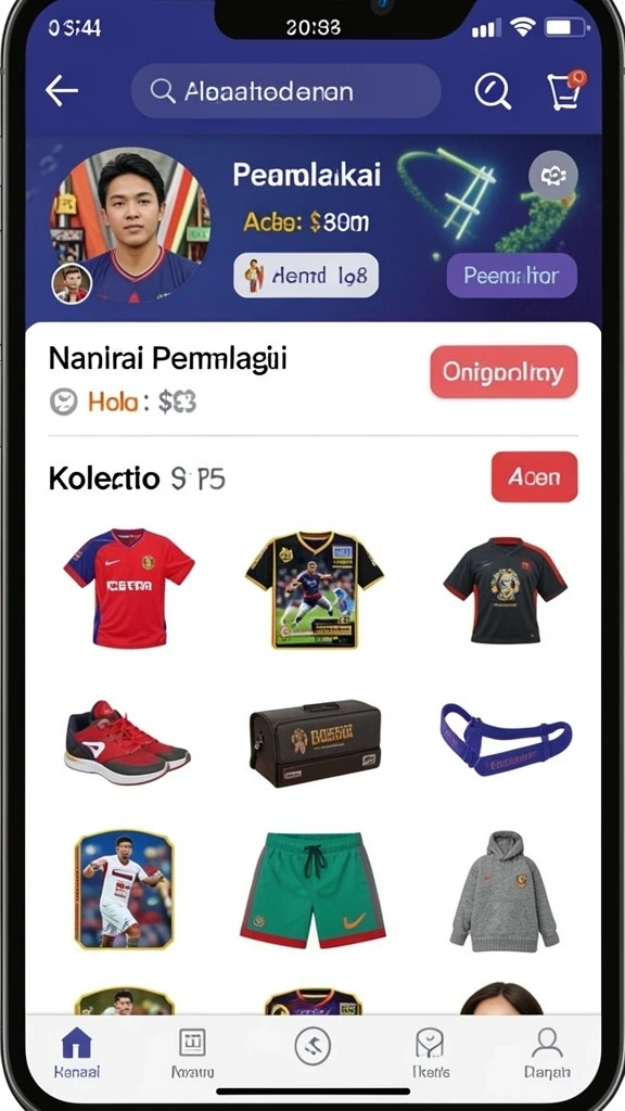 Fitur tantangan harian dengan hadiah menarik.
